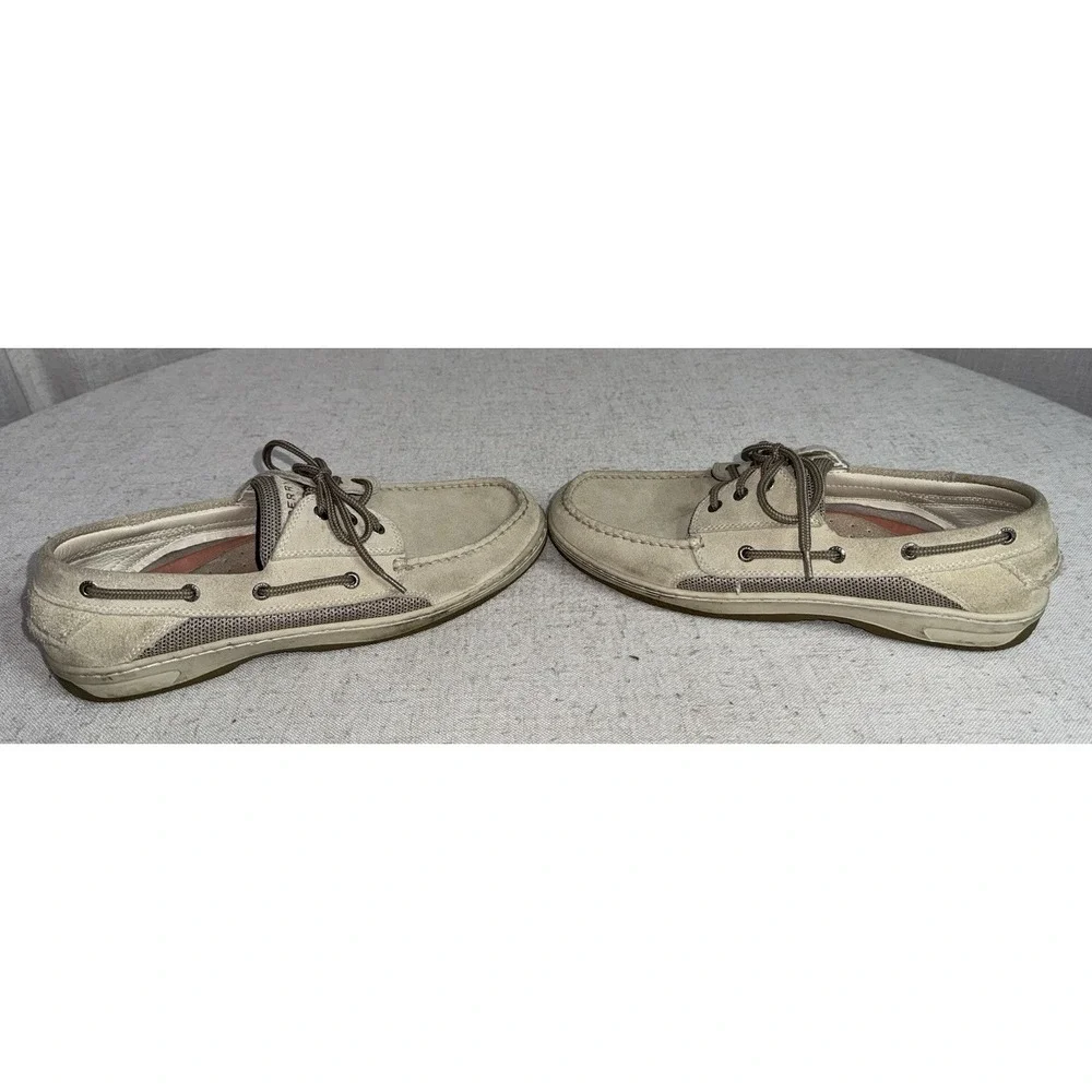 SPERRY‎ Top Sider Men's Sz 12 Tan Suede Leather Boat Shoes Billfish CH196